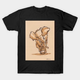 Majestic: Elephant Watercolor Painting #19 T-Shirt